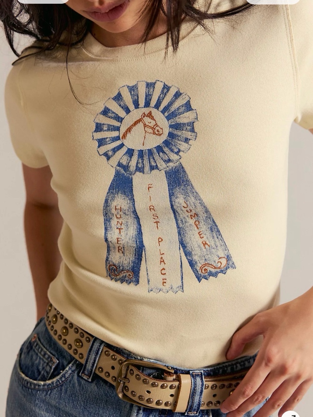 We The Free First Place Tee Horse Equestrian M